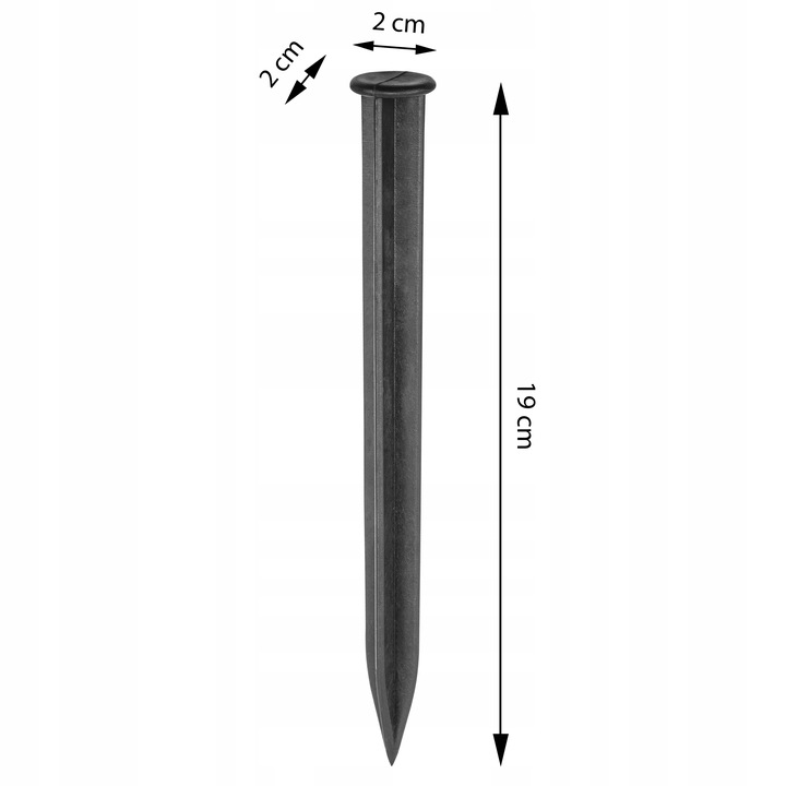 Zestaw obrzeże trawnikowe BORDER KOTWY 20m 6cm