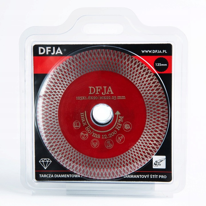 TARCZA DIAMENTOWA CIĘCIA SZLIFOWANIA GRESU PŁYTEK GLAZURY SPIEKÓW