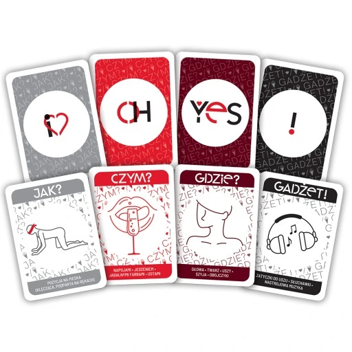 GRA DLA PAR wyzwania dla par OH YES! RED erotyczna PREZENT na Walentynki