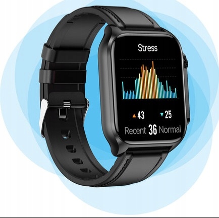 SMARTWATCH Z FUNKCJĄ POMIARU CUKRU GLUKOZA TK12 CIŚNIENIE MENU Polski WATCH