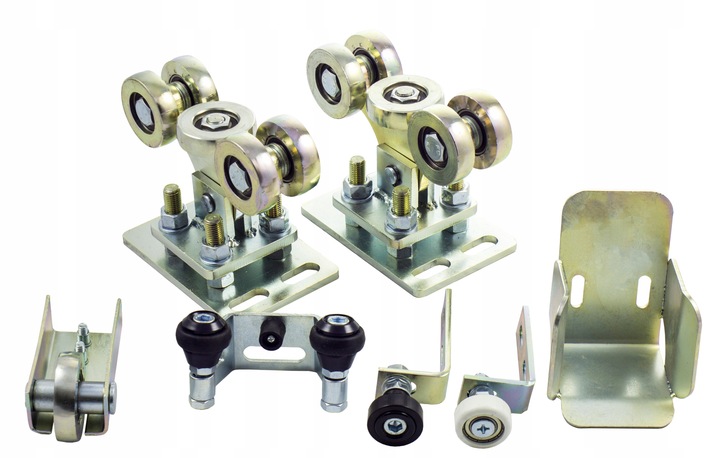 FULL ZESTAW wózek wózki rolki do bramy przesuwnej 70x70 MADE IN POLAND