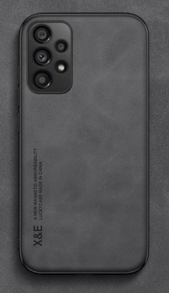 Etui Skórzane DO SAMSUNG GALAXY A52s A52 5G A52s 5G Case + Szkło Czarne