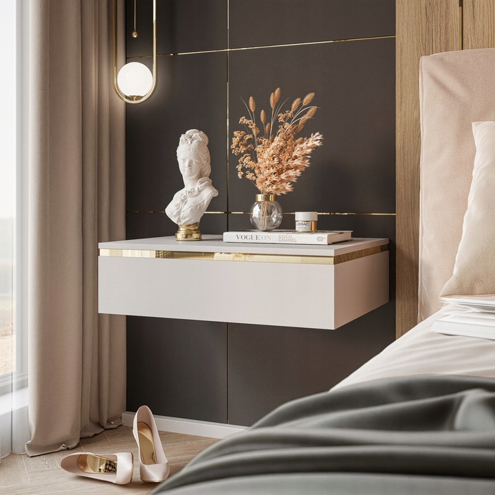 Stolik nocny AURORA wiszący kaszmir