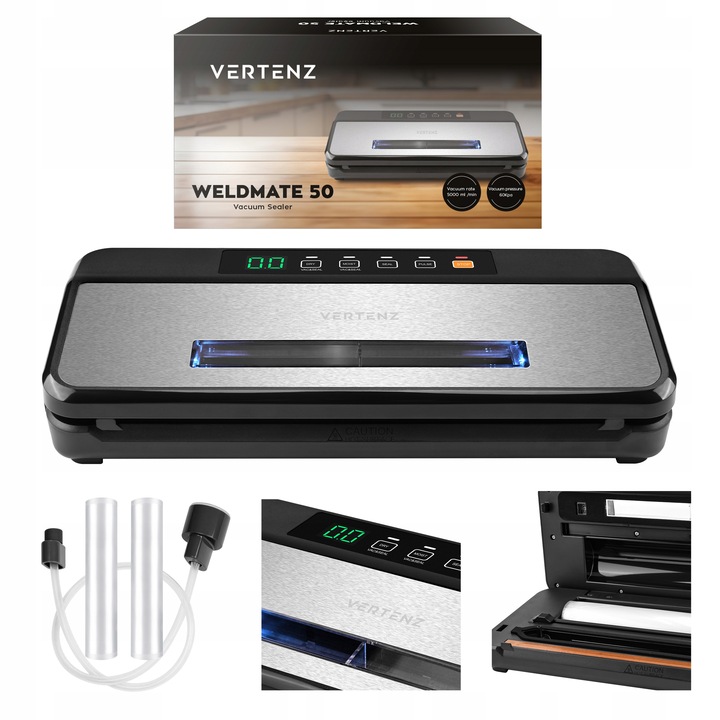 Zgrzewarka próżniowa do żywności VERTENZ 110W + folia worki do