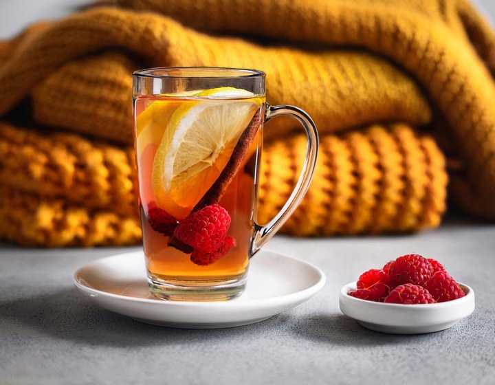 Kubek Alex 400ml ze spodkiem i wieczkiem duży do parzenia herbaty