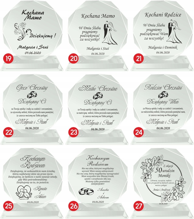 PREZENT PAMIĄTKA URODZINY 1-99 LAT ROCZNICA ŚLUBU