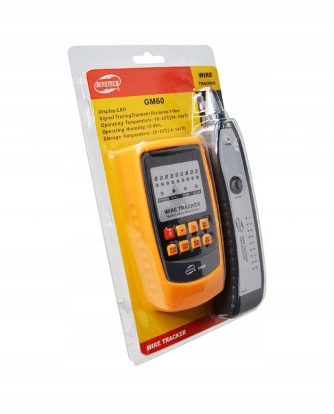 SZUKACZ PAR TESTER PRZEWODÓW DETEKTOR SIECI WIRE TRACKER RJ11 RJ45 ZESTAW