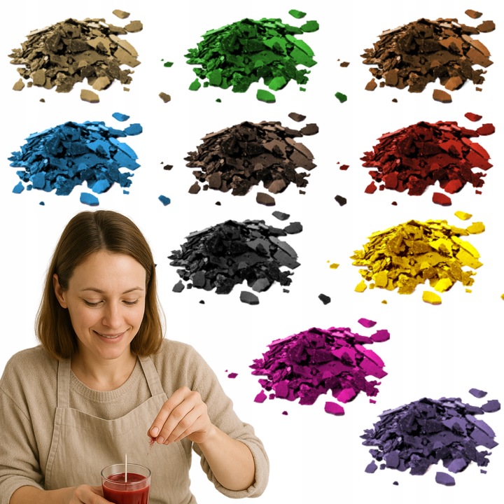 Zestaw barwników do świec wosku żelu 10 kolorów