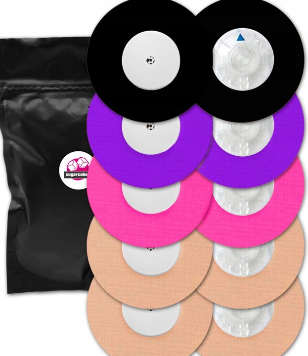 Plastry na Sensor Freestyle Libre 2 z Otworem Przylepce MIX kolorów 10