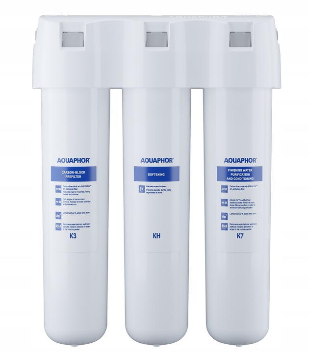 Filtr wody pitnej pod zlew Aquaphor Kryształ H zmiękczający czarna