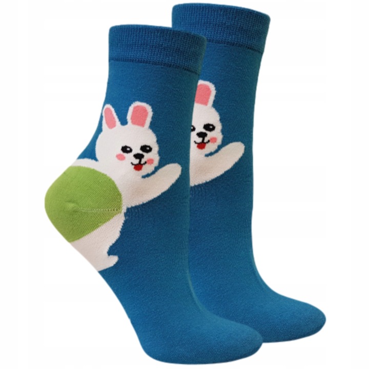 5 X SKARPETY damskie ŚMIESZNE bawełniane kolorowe 39/42