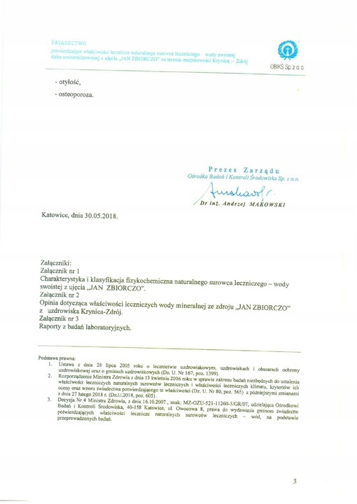 Jan Naturalna woda lecznicza oczyszczenie 6 x 1,5l