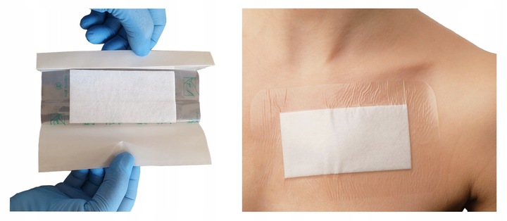 OPATRUNEK NA RANY JAŁOWY HYPOALERGICZNY Z WKŁADEM CHŁONNYM 15X9cm 25szt