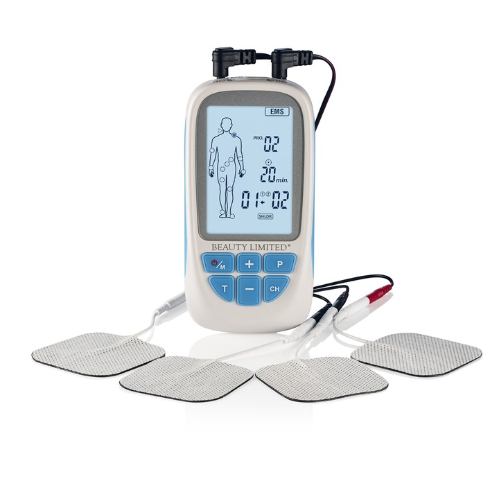 Elektrostymulator mięśni nerwów TENS EMS MASS 73 PROGRAMY 40 POZIOMÓW