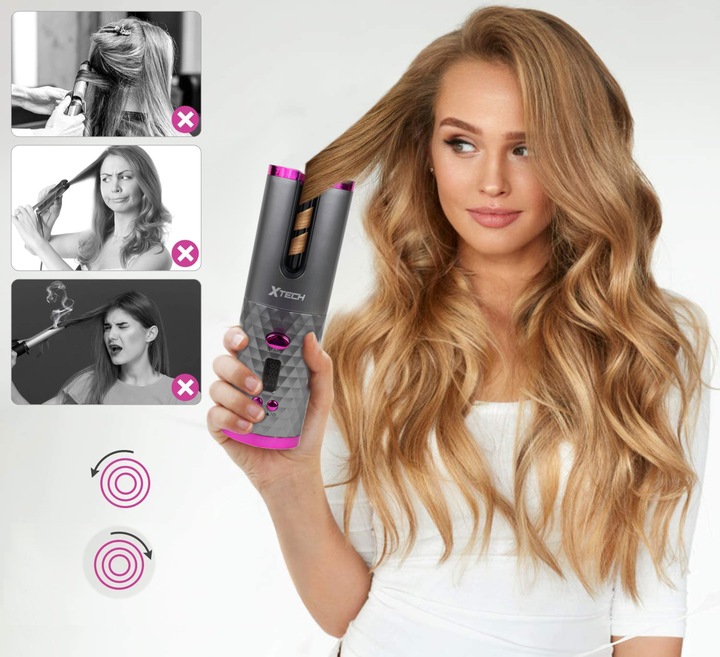 LOKÓWKA DO WŁOSÓW AUTOMATYCZNA CERAMICZNA LCD CURL