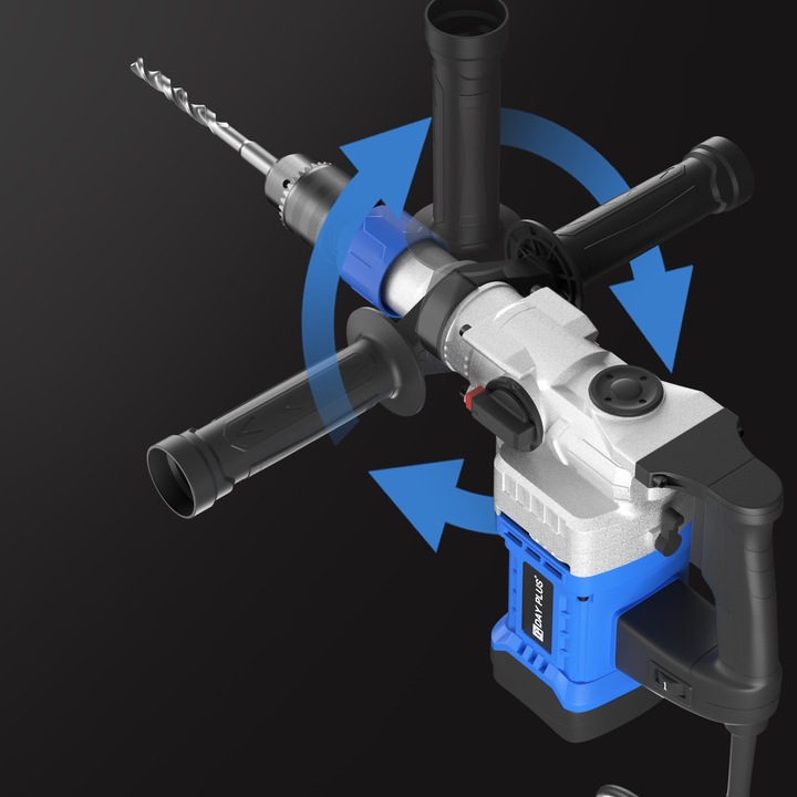 Wiertarka udarowa z kontrolą wibracji, sprzęgło bezpieczeństwa Młot