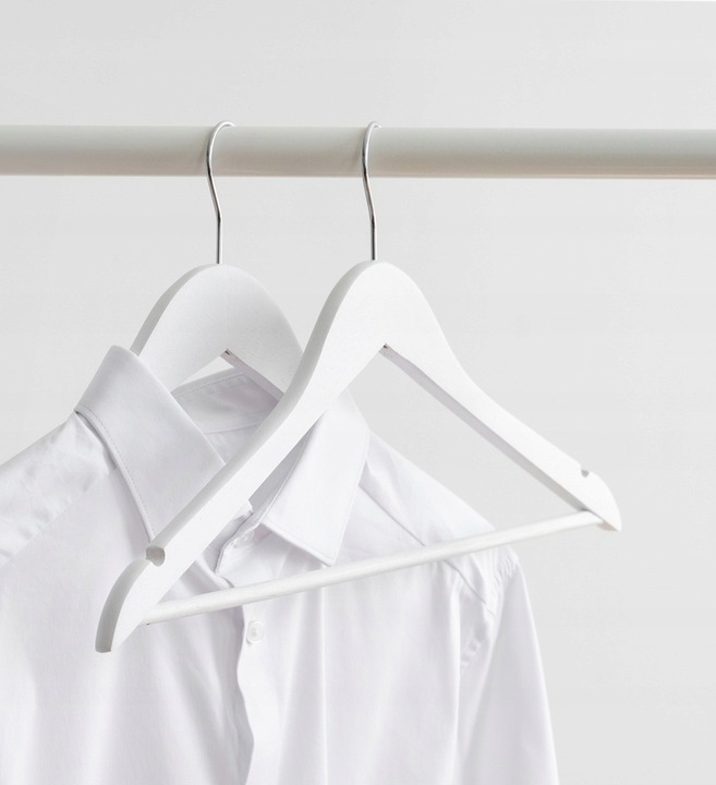 10SZT WIESZAK DREWNIANY ZESTAW WIESZAKI DREWNIANE UBRANIA GARDEROBY