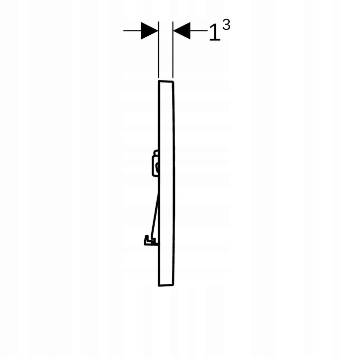 Geberit Sigma01 przycisk spłukujący do WC czarny 115.660.DW.1