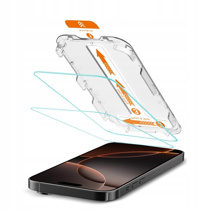 Szkło hartowane 9H Warthog do Apple iPhone 15 Pro 2szt. z Aplikatorem EZFit