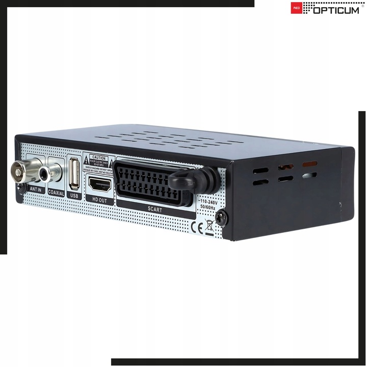 TUNER DVB T2 C OPTICUM AX LION NS HEVC H265 USB FULL HD DEKODER DO TV