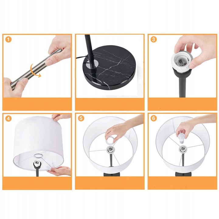 LAMPA PODŁOGOWA LED E27 elastyczna gęsia szyja do czytania 175cm