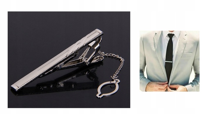 Srebrna spinka do krawata