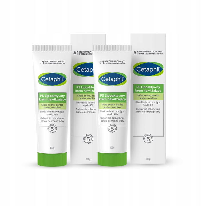 Cetaphil PS Lipoaktywny Krem nawilżający 100g x2