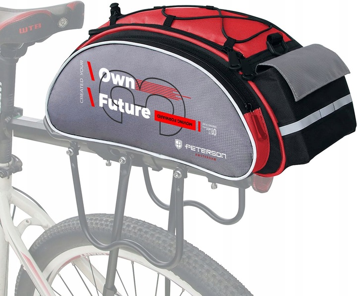 PETERSON pojemna sakwa rowerowa turystyczna torba kufer na bagażnik