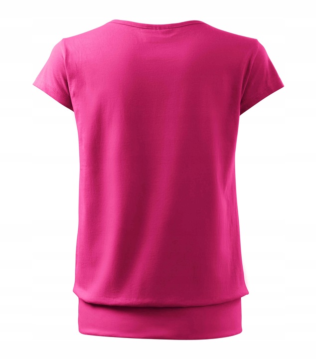 Koszulka bluzka damska t-shirt CITY czerw.purp 2XL