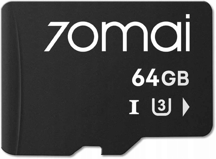 Oryginalna karta pamięci do kamer wideorejestratorów 70mai pojemność 64GB