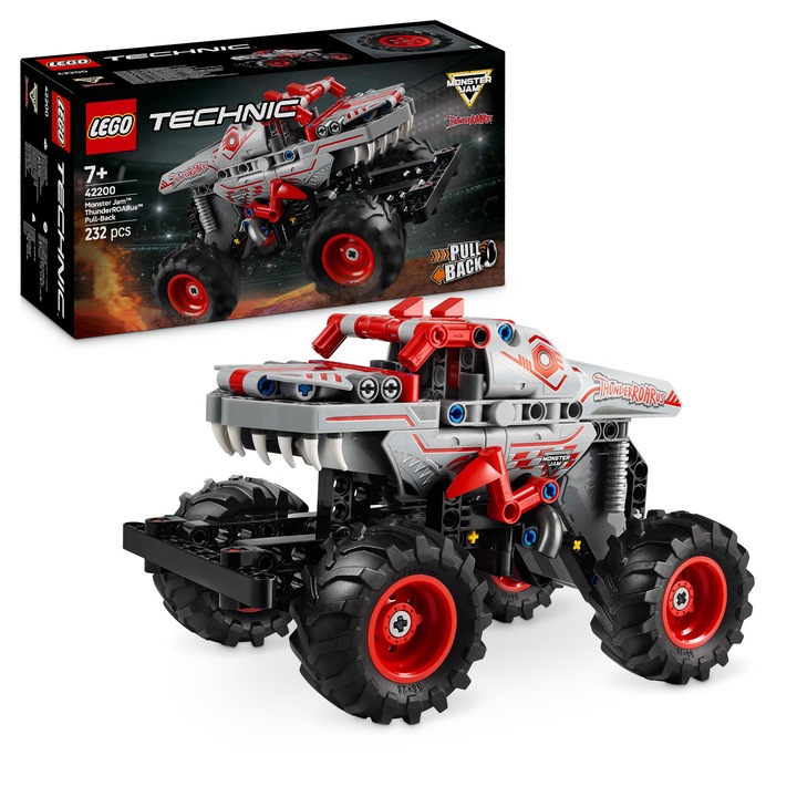Klocki LEGO Technic Samochód Monster Jam ThunderROARus napęd pull-back Auto