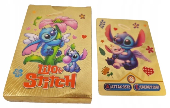 LILO I STITCH ZESTAW 4w1 ZŁOTE CZARNE SREBRNE TĘCZOWE / KOLOROWE 220 sztuk