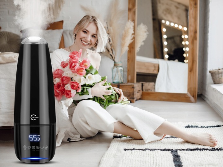 Nawilżacz powietrza DUŻY AUTOMATYCZNY 8w1 +AROMATERAPIA OLEJKI FILTR