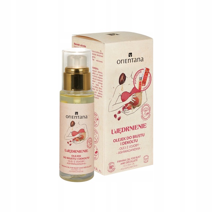 Orientana Olejek do biustu i dekoltu Ujędrnienie Olej z jojoby 30ml