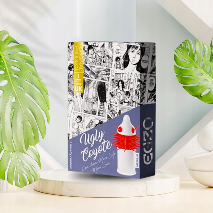 PREZERWATYWY EGZO POTĘGUJĄCE STYMULUJĄCE KOLCE WYPUSTKI WĄSY 5 SZTUK ZESTAW