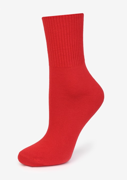 Skarpetki Damskie Bawełniane Bezuciskowe Polskie Cerber 36/38 Czerwony