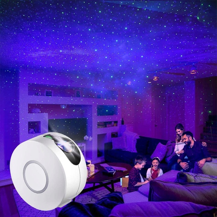 PROJEKTOR GWIAZD Lampka Nocna Rzutnik Dla Dzieci Led Laserowy AURORA