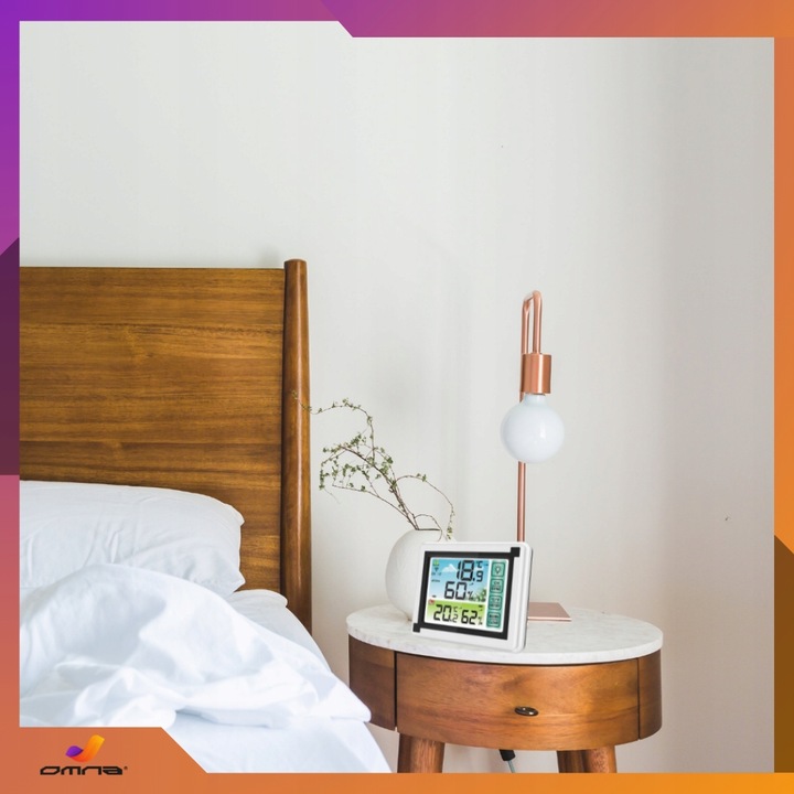 Stacja pogody bezprzewodowa pogodowa meteo 3 czujniki zewnętrzna