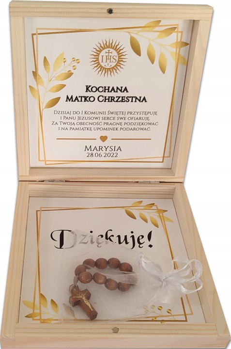 PODZIĘKOWANIE dla Chrzestnych/Dziadków Komunia Św PR 239