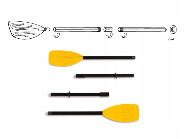 Ponton Intex Explorer 200 2os. Pompka + Wiosła 58357 MODEL 2024