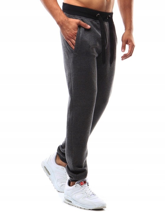 MĘSKIE SPODNIE DRESOWE JOGGERY ux2215 - L