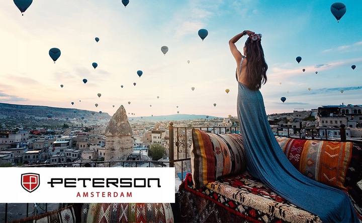 PETERSON mała walizka na kółkach twarda podróżna torba bagaż ABS