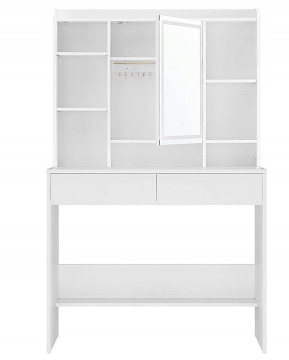 Toaletka lustro LED oświetlenie regulowana biała nowoczesna