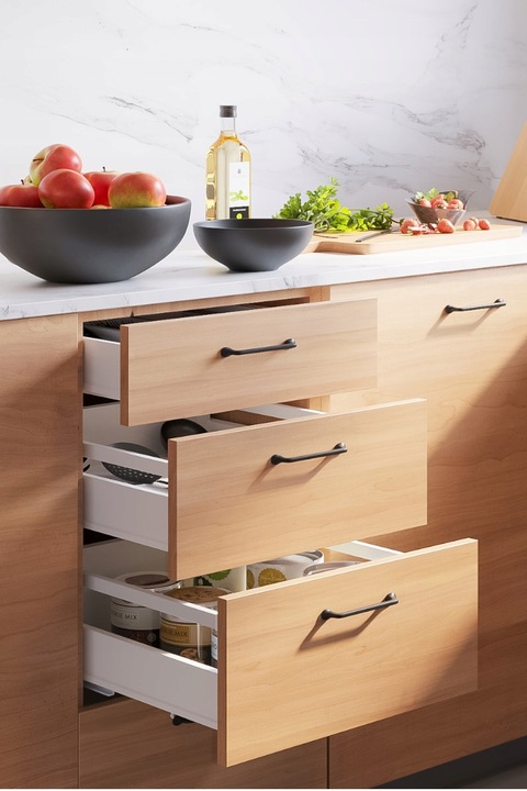 Szuflada GTV MODERN BOX PRO 500 mm wysoka L500 H199 biała cichy domyk