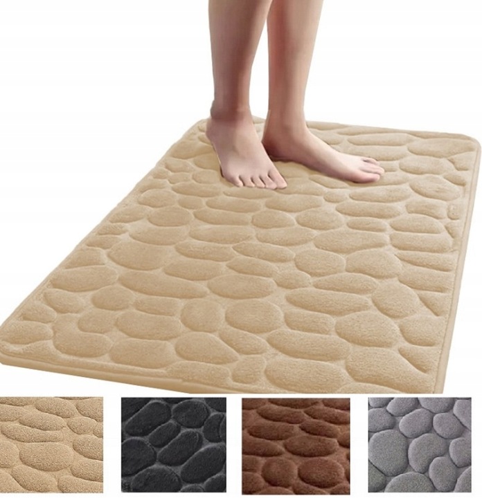 DYWANIK ŁAZIENKOWY 50X80CM DUŻY MIĘKKI XXL CHŁONNY ANTYPOŚLIZG MEMORY FOAM
