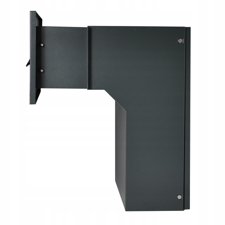 SKRZYNKA NA LISTY PRZELOTOWA DO MURU DWUSTRONNA ANTRACYT WRZUTOWA +3