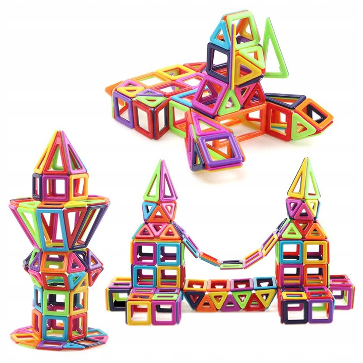 KLOCKI MAGNETYCZNE PANELE KONSTRUKCYJNE 128 EL