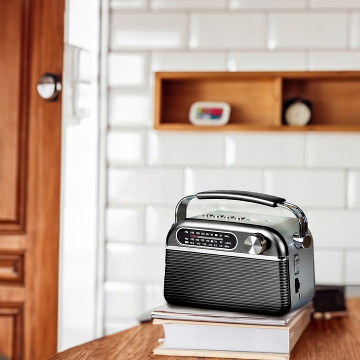 RADIO KUCHENNE RETRO PRZENOŚNE SIECIOWE NA BATERIE STROJENIE FM AM
