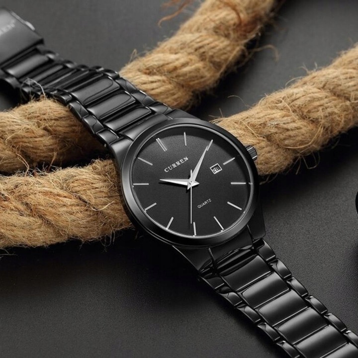 ZEGAREK MĘSKI CURREN KLASYCZNY STALOWY ELEGANCKI DATOWNIK 4 KOLORY PREZENT