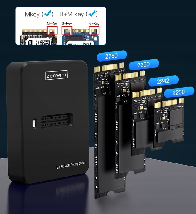 Adapter SSD NVME PCIe SATA NGFF 2w1 kieszeń dysk M.2 USB 3.0 USB-C 10GB g2